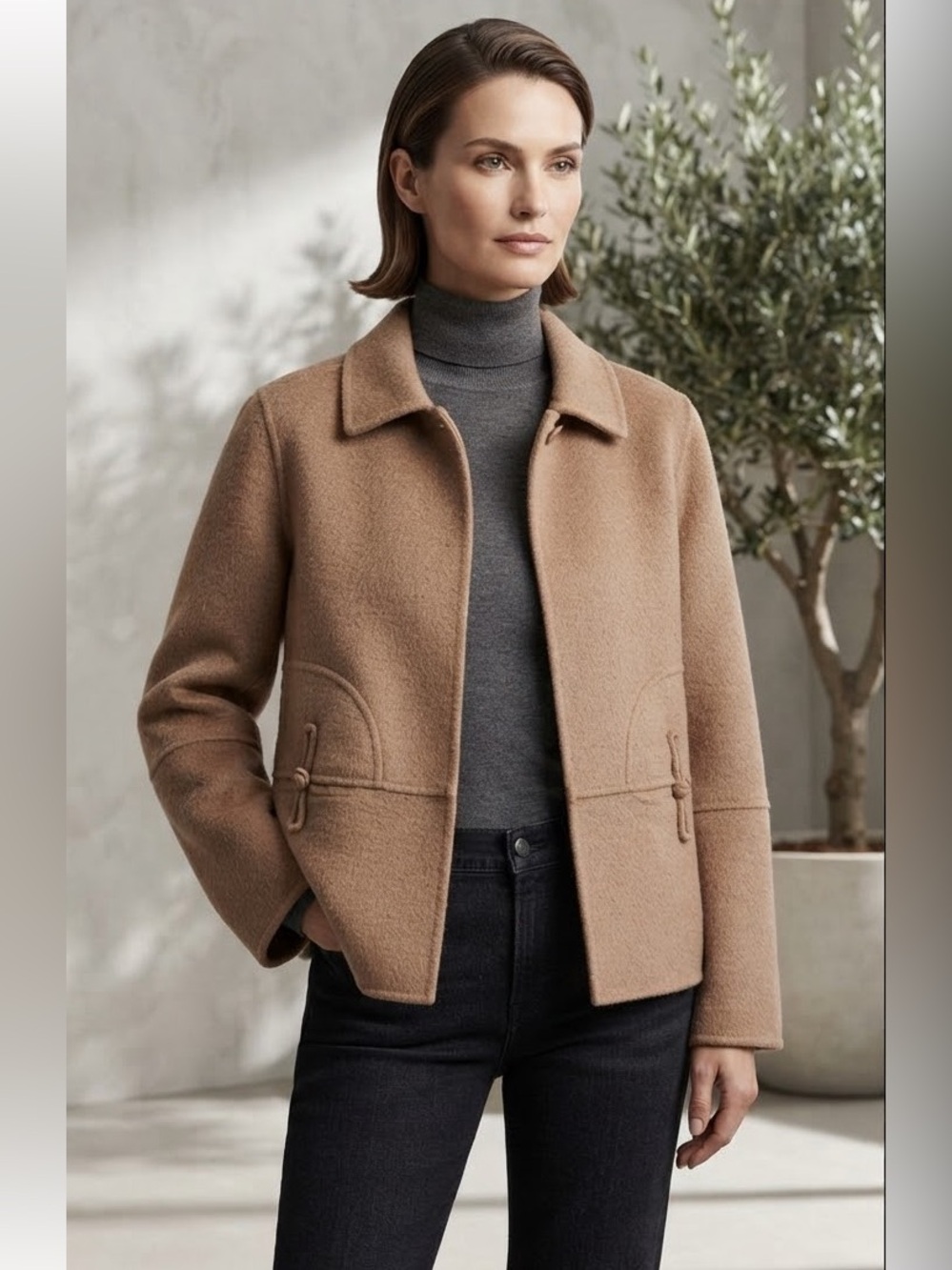 100% Wool Women's Tan Jacket